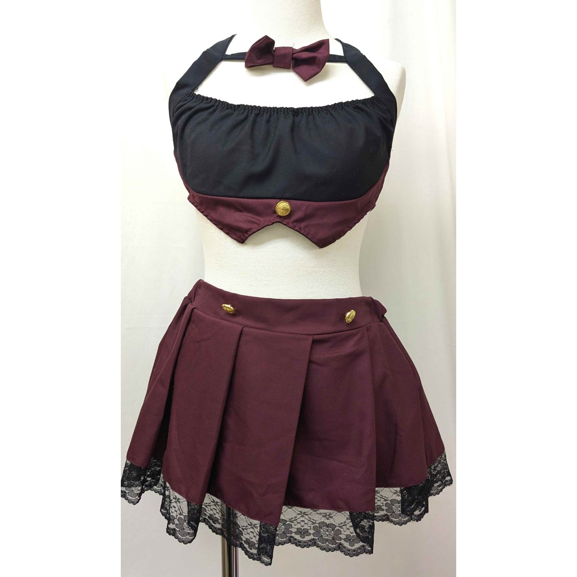 /セクシーセーラー服（赤紫/黒）